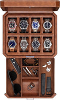 ROTHWELL 8 Slot Leather Watch Box by RothwellSanFrancisco