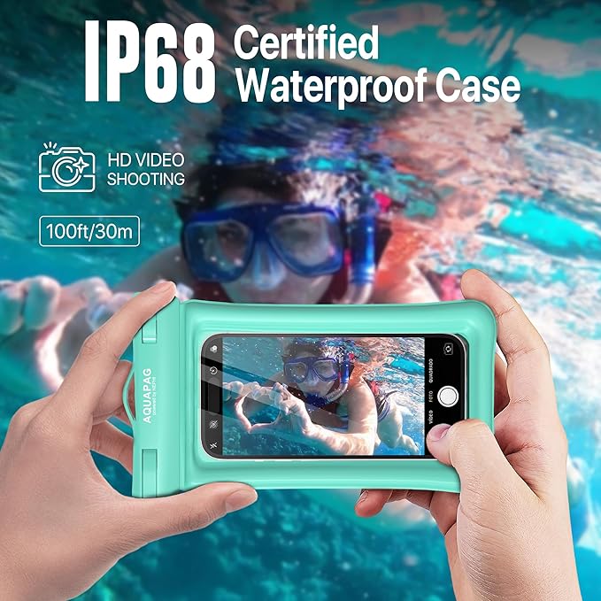 NEPHI IP68 Waterproof Phone Pouch 2 Pack-Up to 8.0"，Adjustable Neck Lanyard - Image 5