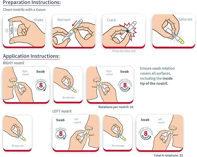 Nozin® Nasal Sanitizer® Antiseptic Popswab® Ampules 10ct Pack | Kills 99.99% of - Image 2