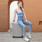 AnyZip Luggage Aluminium Frame Suitcase Hard Shell TSA Lock No Zipper 24In - Image 2
