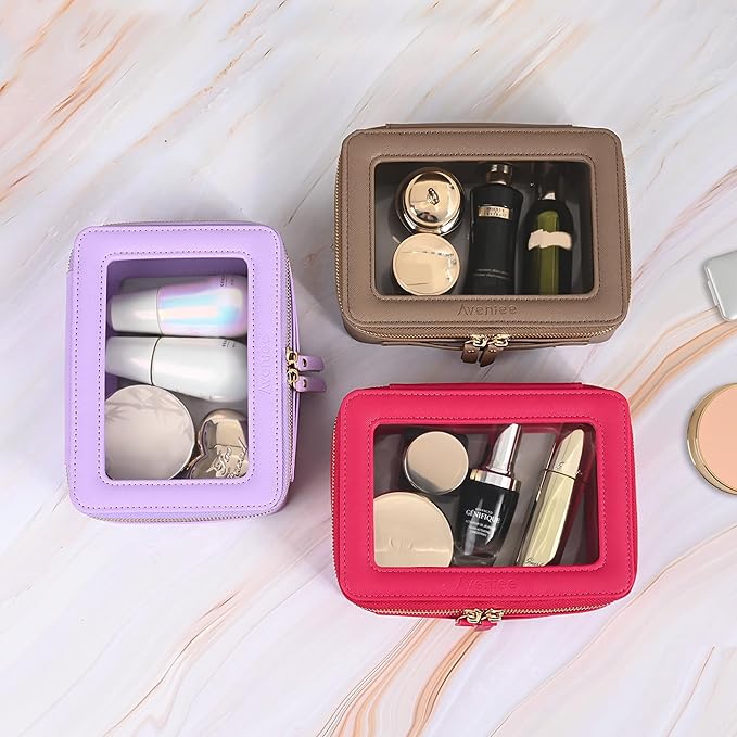 Aveniee Clear Makeup Bag Organizer, Travel Toiletry Bag Cosmetic Case - Image 7