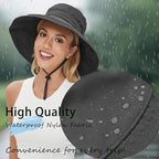 Sun Hats for Women Men UV Protection Wide Brim Bucket Hat - Image 3