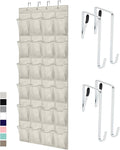 GORILLA GRIP Over the Door Shoe Organizer, 24 Large Breathable Mesh Pockets by GorillaGrip