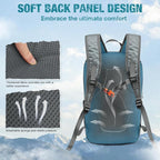 G4Free Packable Hiking Backpack 20L Lightweight Foldable Travel Daypack - Image 2