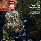Padwa Lifestyle Camouflage Camera Backpack - Image 6