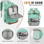 40L Travel Backpack with USB Charging Port, Water-Resistant Carry On Backpack - Image 3