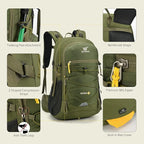 SKYSPER Hiking Backpack for Men Women, 35L Travel Backpack Waterproof Camping - Image 3
