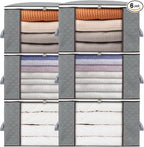 combocube 6 Pack Closet Organizers and Storage Containers, Clothes Storage Bins by combocube