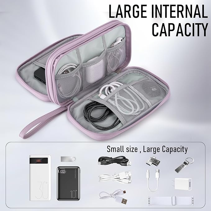 Leather Travel Electronic Organizer - Image 4