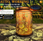 Solar Lights Outdoor Waterproof, Hummingbird Hanging Lantern, Metal Garden - Image 2