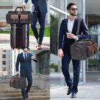 Canvas Garment Bags for Travel, Convertible Carry On Garment Duffel Bag for Men - Image 9