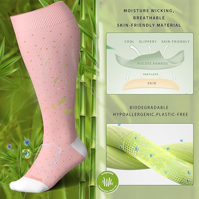 LEVSOX Wide Calf Compression Socks - Image 2
