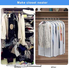 Hanging Clothes Storage with 4" Gusseted Garment Covers - Image 6