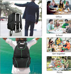 VECKUSON Laptop Backpack, 15.6 Inches, Waterproof, USB Charging Port, TSA - Image 6