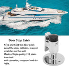 Door Stopper Wall Mounted with Self-Locking Hook Windproof Heavy Duty Marine - Image 4