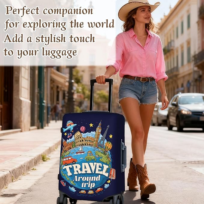 Luggage Cover, Travel Suitcase Covers, Elastic Suitcase Protective Cover - Image 4