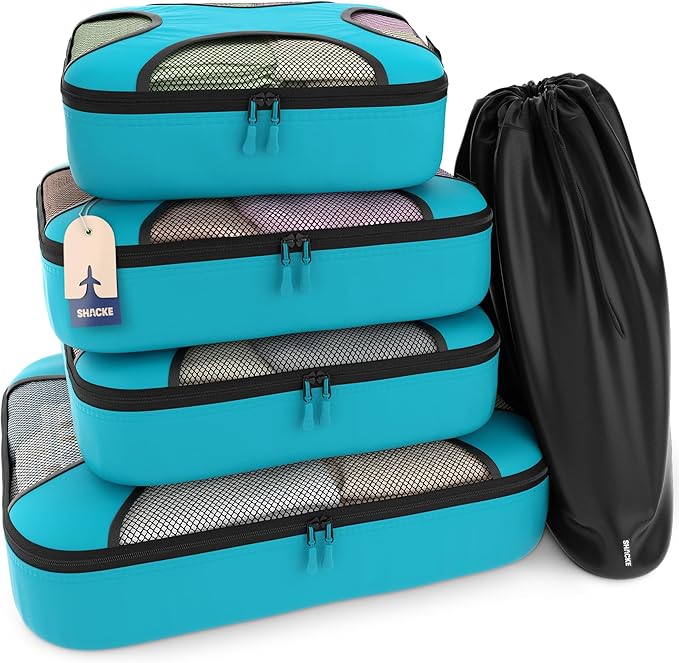Shacke Premium 5 Packing Cubes Set by Shacke