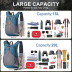 15L Small Hiking Backpack for Men Women Foldable Packable Back Pack Ultralight - Image 5