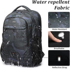 DUSLANG 17 Inch Travel Laptop Backpack Water Resistant Hiking Backpack - Image 5