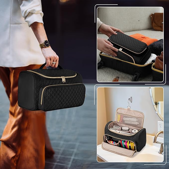 Fasrom Travel Carrying Case Compatible with Shark FlexStyle Air Styling & Drying System HD430/HD435, Hair Blow Dryer Storage Bag to Organize Hair Styling Attachments, Black (Empty Bag)