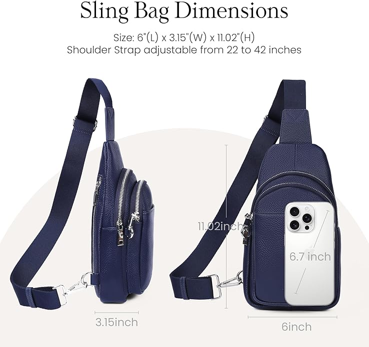 befen Genuine Leather Small Sling Bag - Image 5
