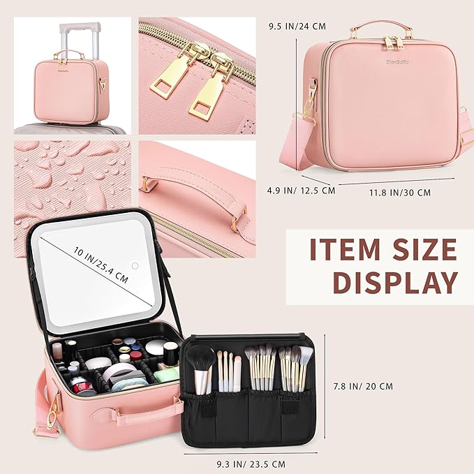 Travel Makeup Bag Cosmetic Organizer Bag - Image 3