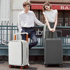mixi Carry On Luggage Wide Handle Luxury Design Rolling Travel Suitcase PC - Image 5