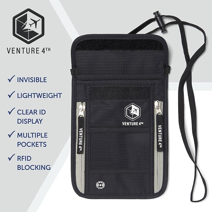 VENTURE 4TH Passport Holder Neck Wallet - Image 8