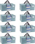 VENO 8 Pack Moving Bags for College, Heavy-Duty Storage Totes, Moving Boxes and by Veno
