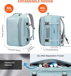 PIJUSHI Travel Backpack for Women Expandable Carry on Luggage Backpack Airline - Image 2