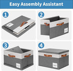 GhvyenntteS 6 Pack Fabric Storage Bins - Image 5