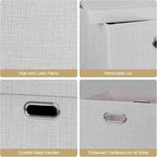 Posprica Storage Bins with Lids, 13×13×13 Foldable Storage Cube Baskets Boxes - Image 4