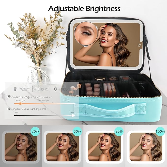 MOMIRA Travel Cosmetic Train Case - Image 4