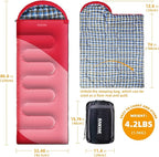Camping Sleeping Bag, 32℉ Sleeping Bags - Image 2
