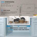 33 White Farm Sink - Image 5