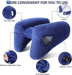 Sunany Neck Pillow for Travel Inflatable Airplane Pillow Comfortably Supports - Image 4