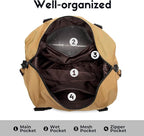 SUNNY BIRD Duffel with Utility Pouch, 40L Weekender Overnight Bag with Shoe - Image 7