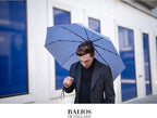 Balios Travel Umbrella Luxurious Golden Hardwood Handle Auto Open & Close - Image 6