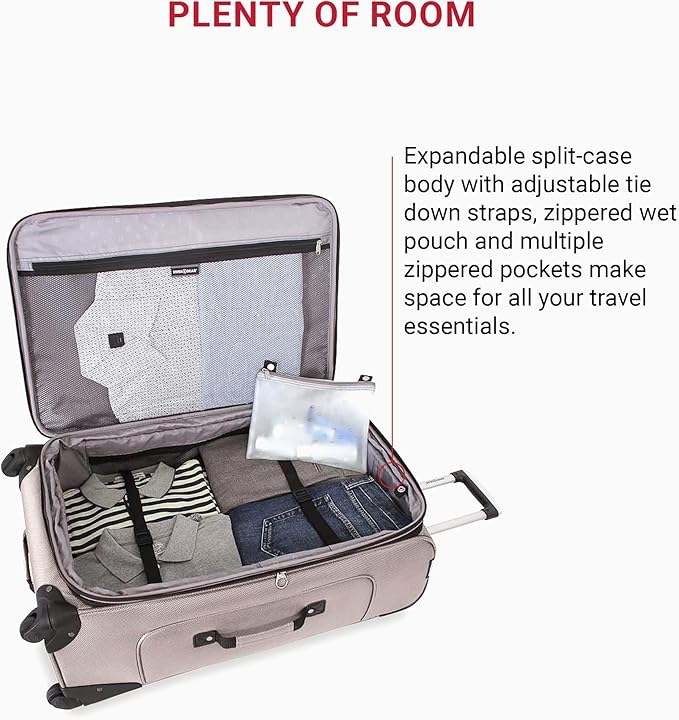 SwissGear Sion Softside Expandable Roller Luggage, 3-Piece Set - Image 5