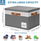 GhvyenntteS 6 Pack Fabric Storage Bins - Image 3