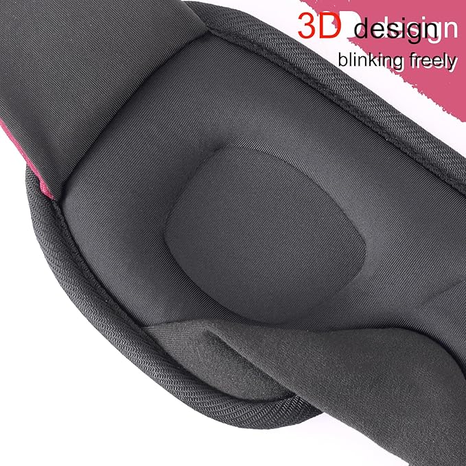 Sleep Mask for Men and Women 3D Contoured Eye Mask Patented Adjustable Light - Image 2