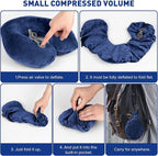 Rewondah Neck Pillows for Travel, Inflatable Travel Pillow, Inflatable Neck - Image 6