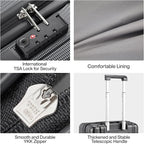 Hanke Luggage Sets 3 piece Carry On Luggage - Image 7