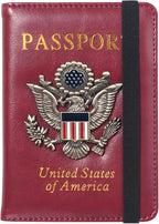 Passport Holder for Travel Passport Cover for Men Passport Wallet Case by Familiescancome