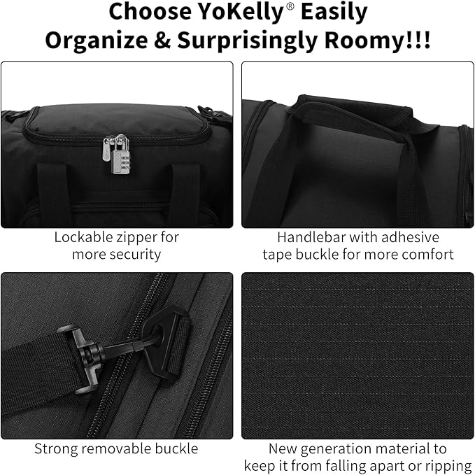 Small Duffel Bag 17 inch Carry On Weekender Bag - Image 5