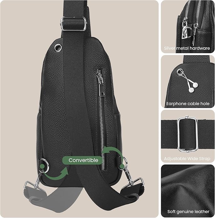 befen Genuine Leather Small Sling Bag - Image 6