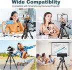 JOILCAN Mini Tripod for Camera, Portable Travel Tripod w/Phone & Tablet Holder - Image 5