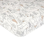 Crane Baby 100% Cotton Sateen Fitted Baby Sheets, Breathable, Fits 28X52 by CraneBaby