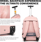 Boavan Rolling Backpack for Women, 17.3 Inch Wheeled Laptop Backpack, Large - Image 5