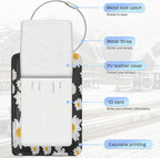 Daisies Luggage Tags, 2 Pack Luggage Tag, Leather Privacy Cover ID Label - Image 3